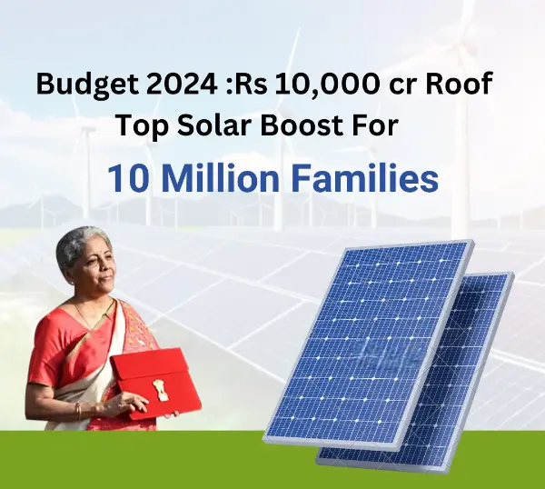 budget 2024 solar rooftops for 1 cr households Img